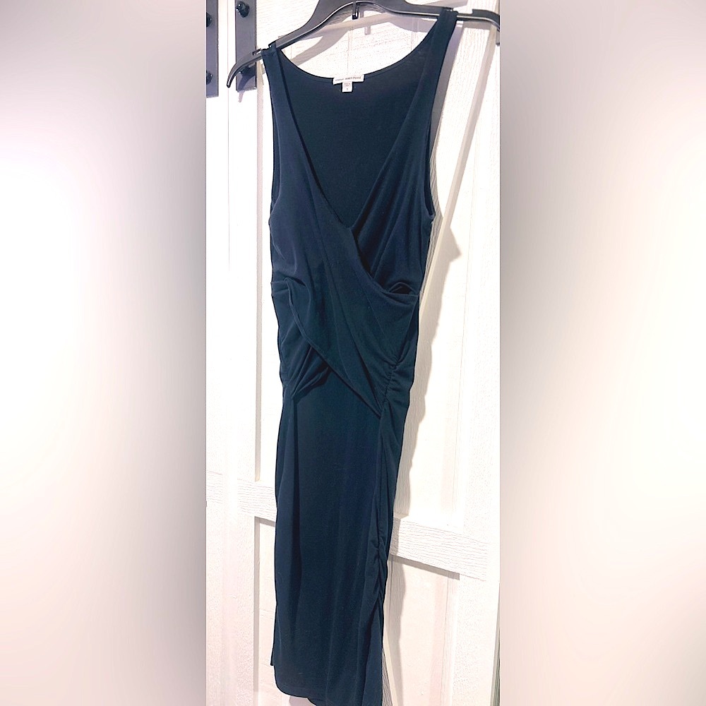 James Perse Cross-Bodice Midi Dress Side Large